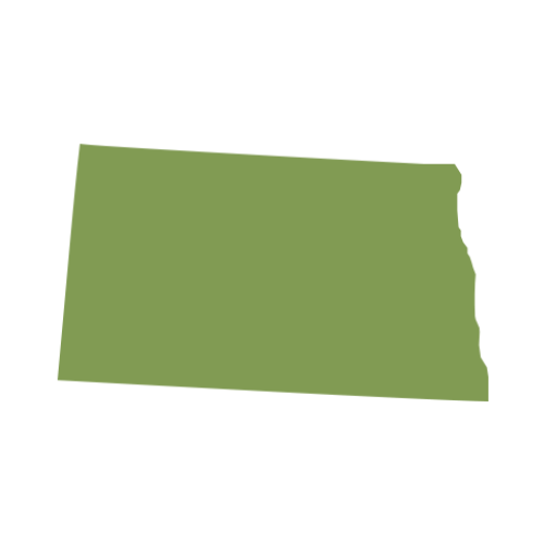 north dakota state outline icon